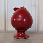 Vintage C. Fasano Nativity Scene: Handmade Red Glazed Ceramic Crèche