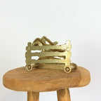 Brass - Equestrian - Napkin holder -  Letter holder - Vintage