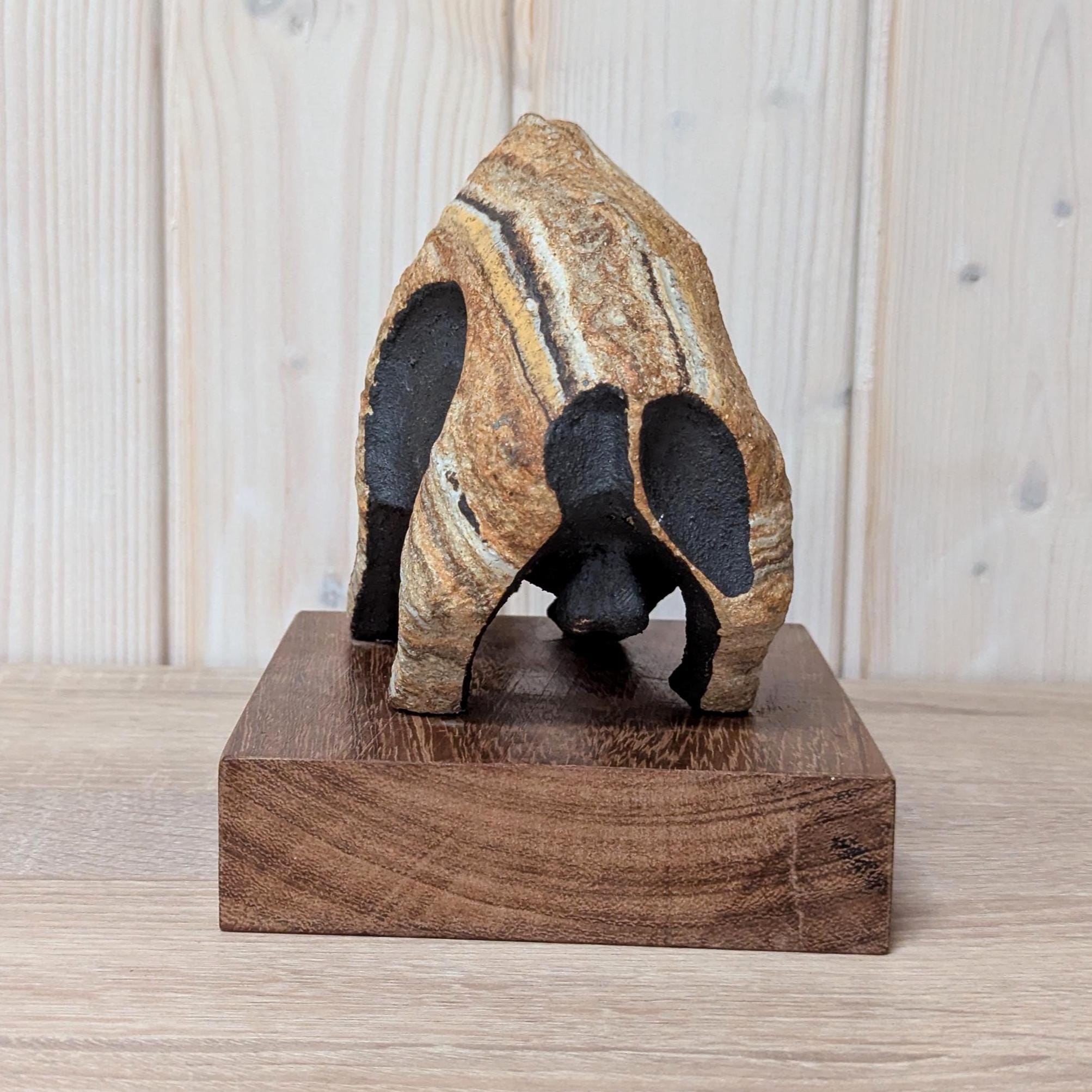 Handmade Ceramic Bull  Sculpture, Juan Ramon Gimeno, Spanish Studio Art, Vintage