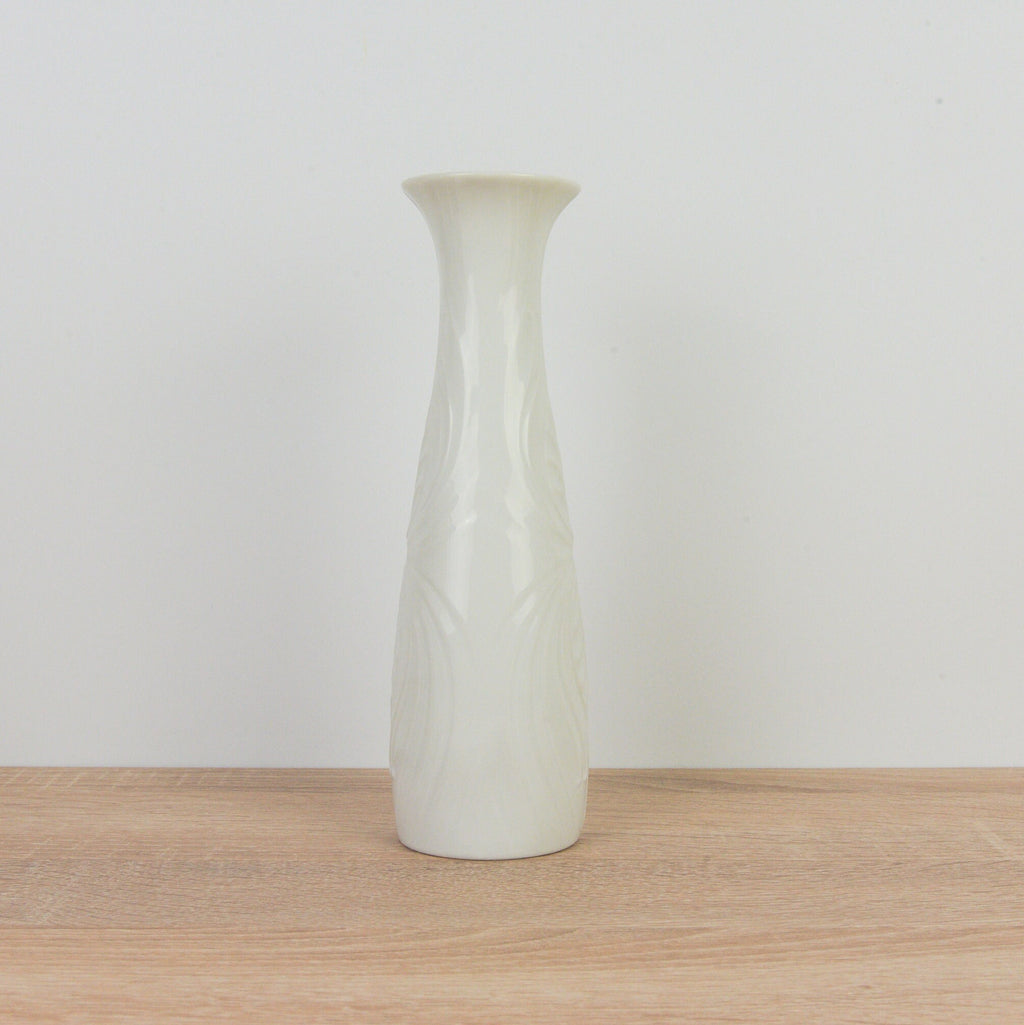 KPM - White Bisquit Vase -  Bavaria
