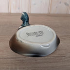 Vintage Michel Cougant Duck Dish, Handcrafted French Faience Lidded Bird Box