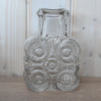 Walther Glas “On the Rocks” Vase, Heiner Düsterhaus Design, 1970s German Textured Art Glass, Mid-Century Collectible