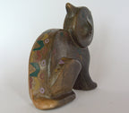 Barro Negro Ceramic Cat- Mexico - Vintage