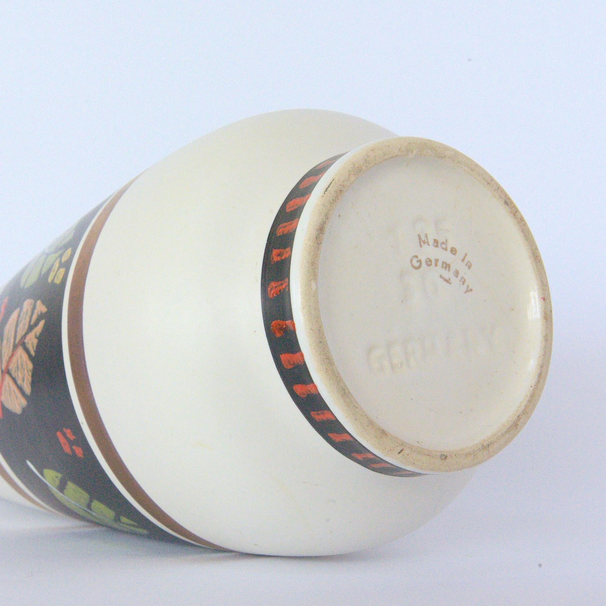 1960s Dumler & Breiden Floral Design Vase 135-30 Vintage West Germany
