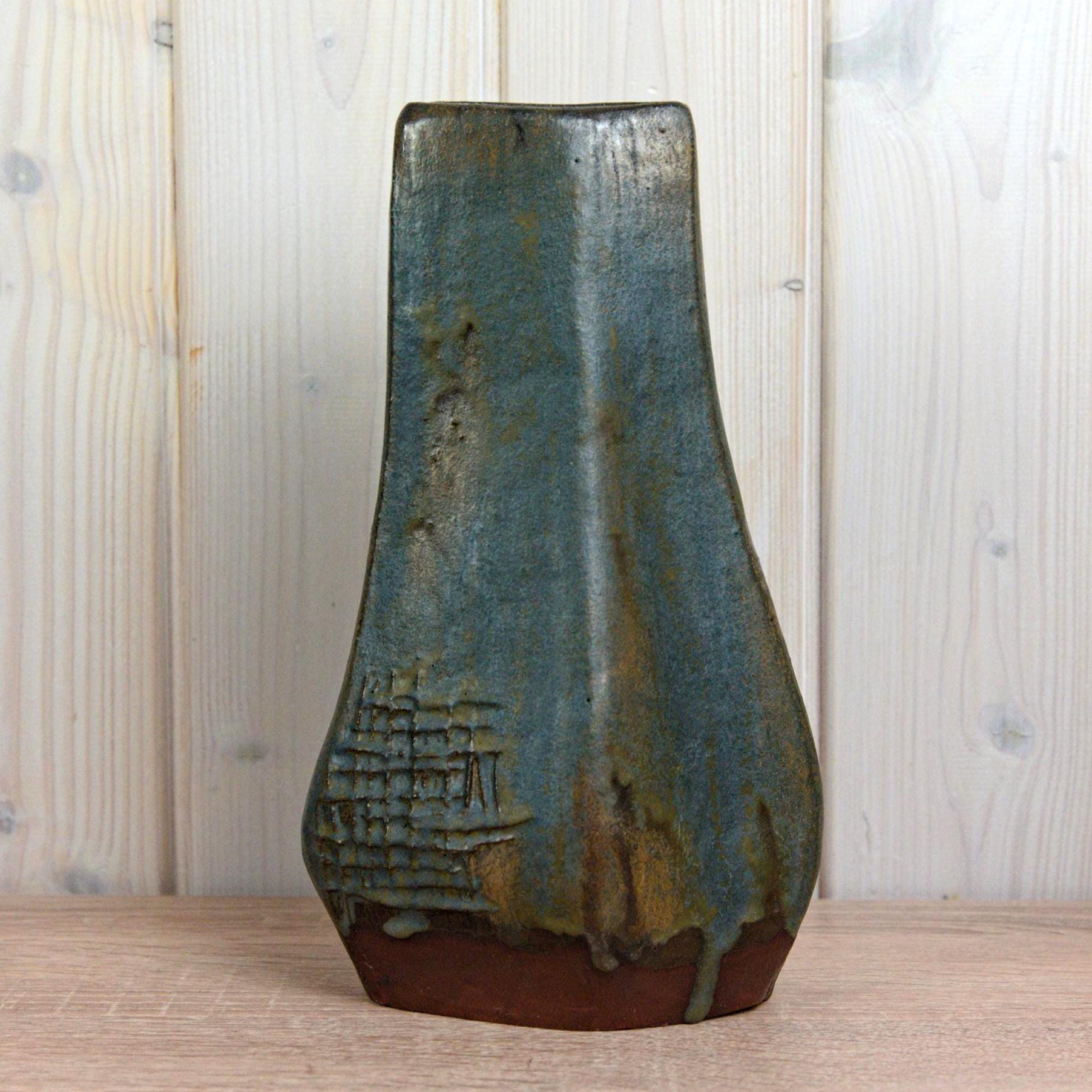 Schäffenacker West Germany Vase V-552 Tall Ceramic Mid Century Vintage Decor