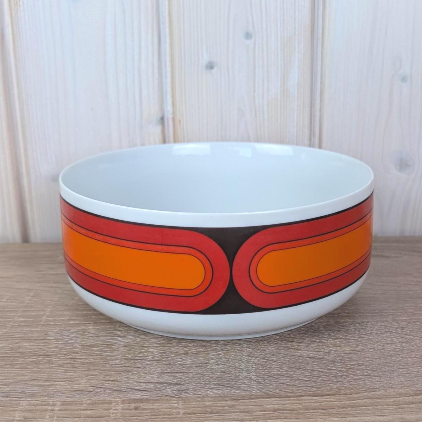 Arzberg Sizilia 3000 Serving Bowl, Hans Theo Baumann, Orange Red, 1970s German Porcelain, Choose Your Size