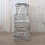 Walther Glas “On the Rocks” Vase, Heiner Düsterhaus Design, 1970s German Textured Art Glass, Mid-Century Collectible