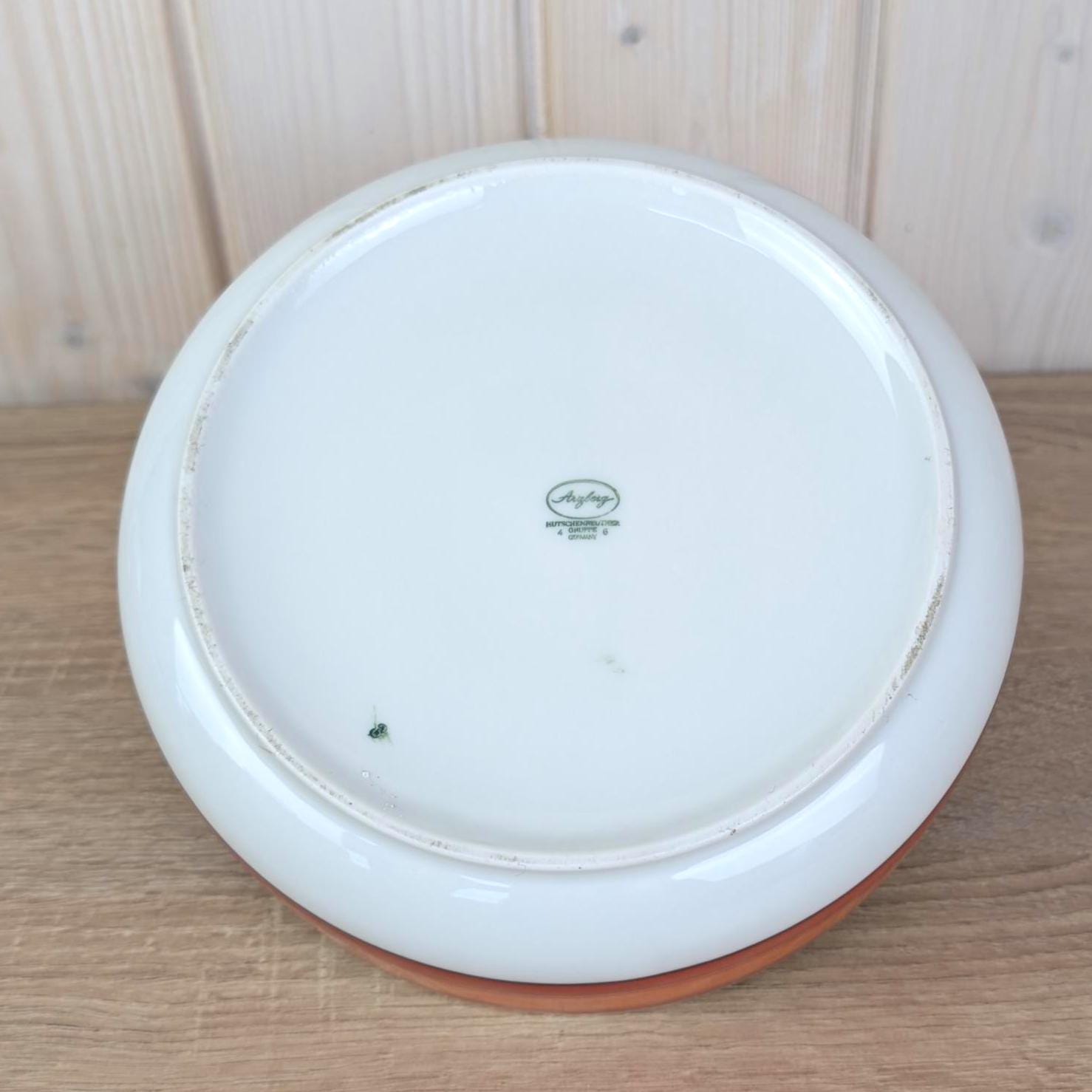 Arzberg Sizilia 3000 Serving Bowl, Hans Theo Baumann, Orange Red, 1970s German Porcelain, Choose Your Size