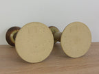 Marco Stentøj Candle Holders Set, Danish Stoneware, Denmark 1970s
