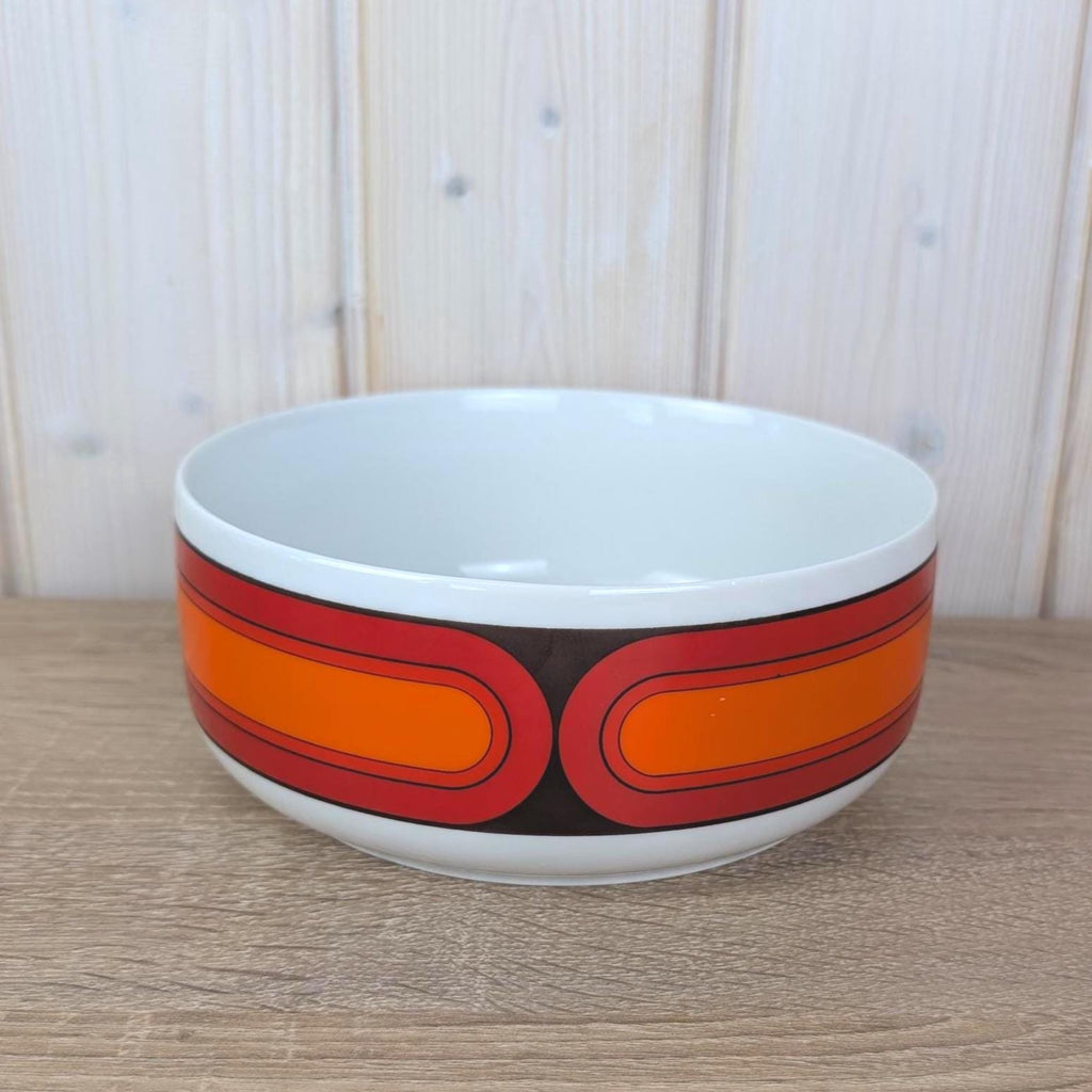 Arzberg Sizilia 3000 Serving Bowl, Hans Theo Baumann, Orange Red, 1970s German Porcelain, Choose Your Size