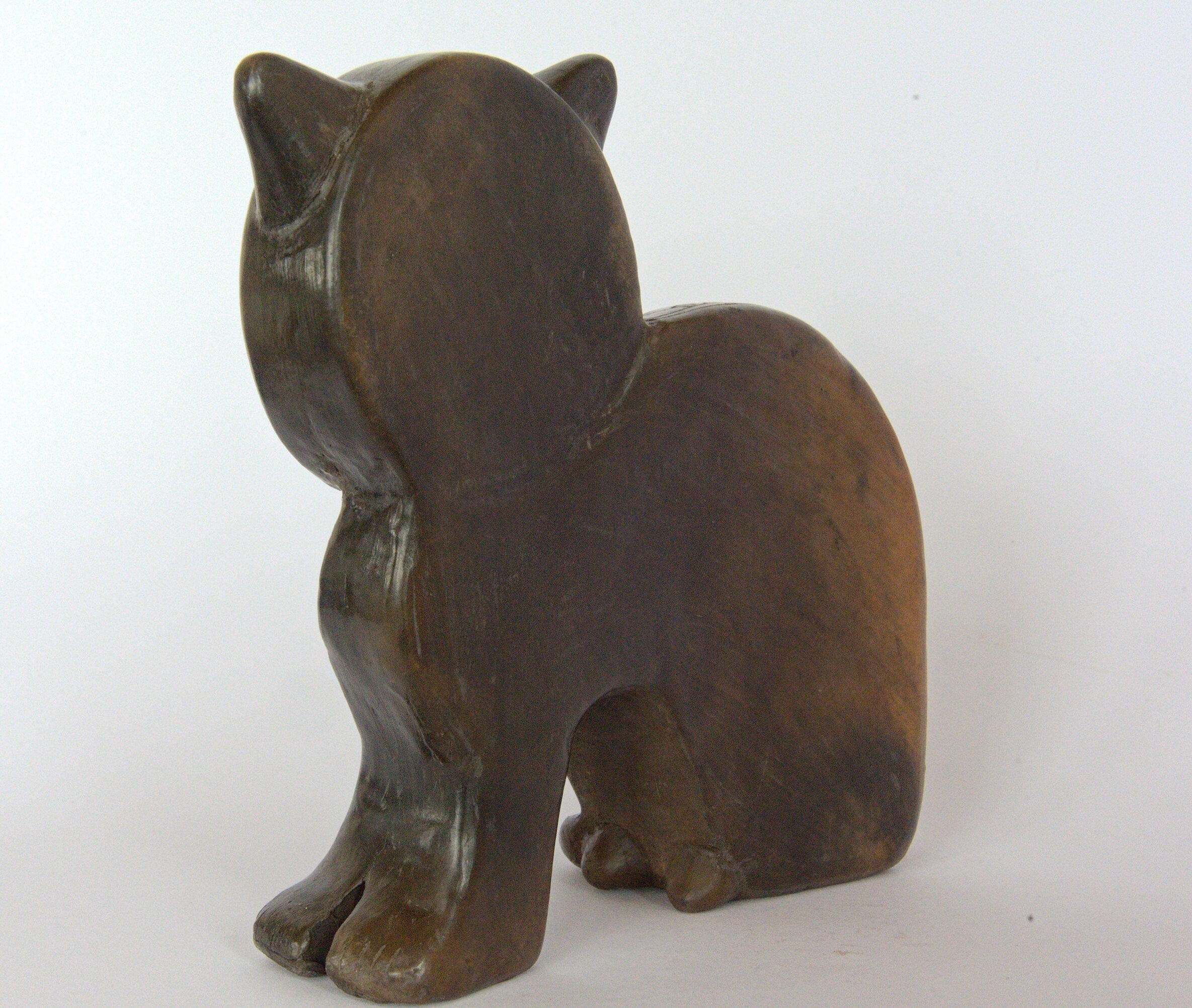 Barro Negro Ceramic Cat- Mexico - Vintage