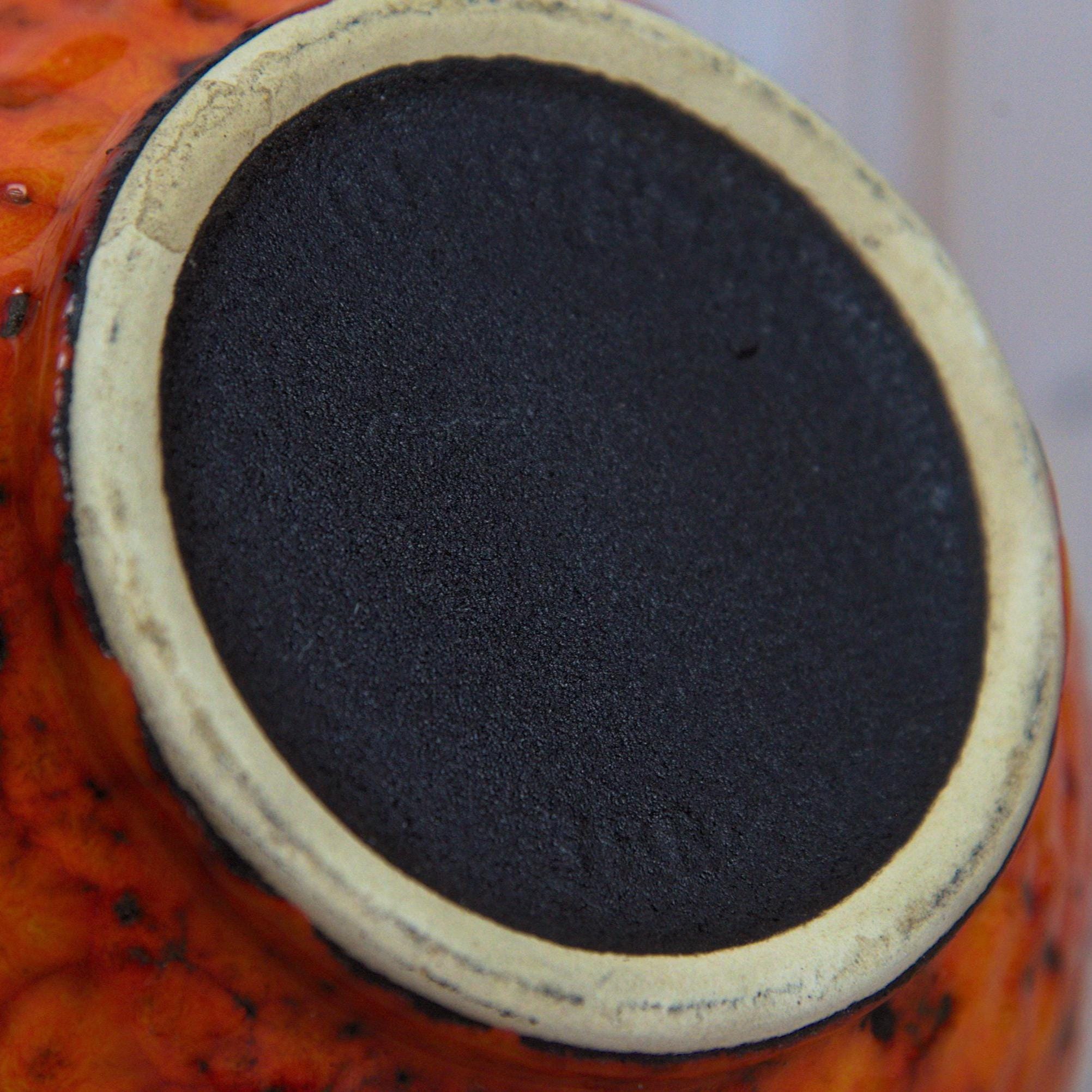 Fohr Fat Lava Vase, Model 388-25, West German Pottery, Volcanic Glaze, Vintage 1970s