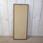 Seed Art Wall Panel, Folk Art Mosaic, Vase With Bouquet, Grains Acorns Nuts Beans, Signed, 1970s