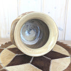 Lillterrsjö Keramik Sweden, Studio Pottery Vase, Hällristning Rock Carving Motif, Birgitta Lind, 1980s