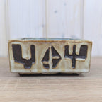 Schäffenacker Ceramic Ashtray Bowl Model 645, West German Studio Pottery, 1960s, Abstract Relief, Drip Glaze
