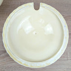 Grindley England Soup Tureen, Cream Earthenware, Blue Floral and Gold Trim, Staffordshire, circa 19361954