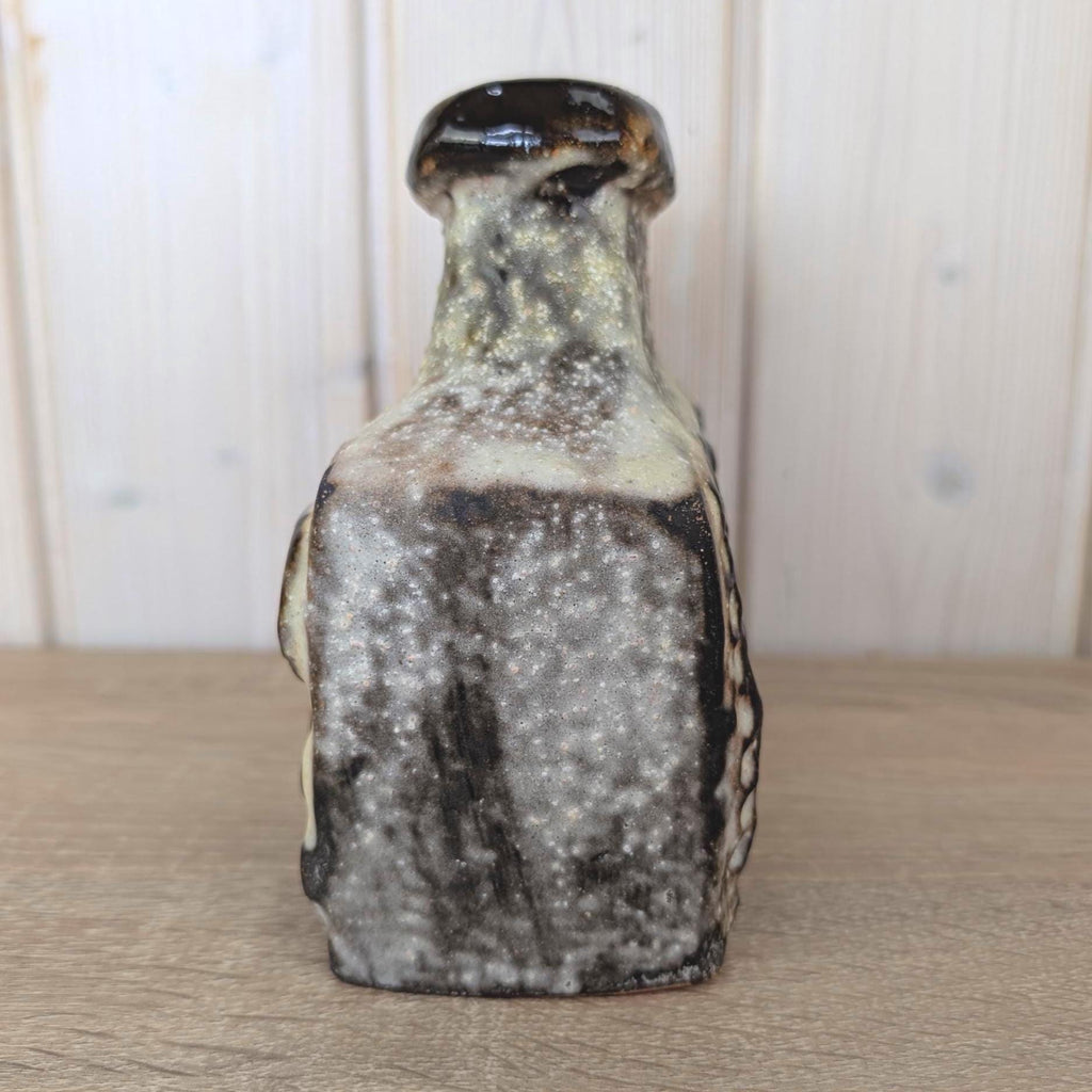 Carstens Tönnieshof Vase, Mooncrater, West German Pottery, Fat Lava Stoneware Jug, Relief Decor, Model 7808-15, 1970s