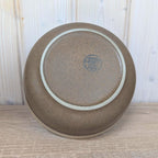 Gerzit stoneware bowl set, West Germany, matte brown glaze, 1960s, model 1599, 2 sizes