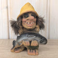 Ny-Form troll 062, Norway, fisherman, yellow hat, real fur, original label, 1980s
