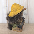 Ny-Form troll 062, Norway, fisherman, yellow hat, real fur, original label, 1980s