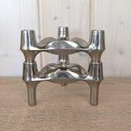 BMF Nagel S-22 Modular Candle Holder, Werner Stoff Hans Nagel, West Germany, 1970s, Stackable Chrome MCM, Stoff Nagel Design Classic
