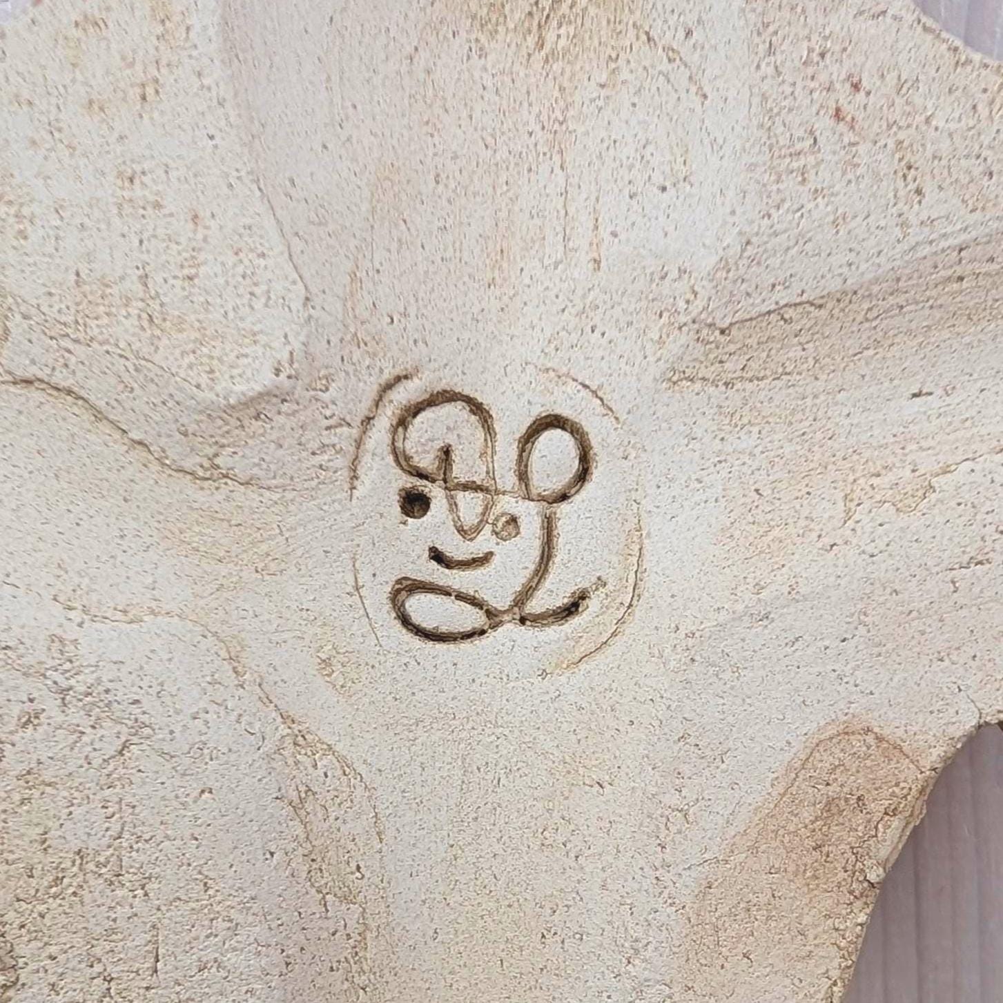 Handmade Ceramic Crucifix INRI, Jesus Embracing Follower, Priest-Made Folk Religious Art, Vintage Wall Cross, 1970s Studio Ceramic