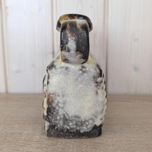 Carstens Tönnieshof Vase, Mooncrater, West German Pottery, Fat Lava Stoneware Jug, Relief Decor, Model 7808-15, 1970s