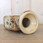 Vest Keramiek Fat Lava Vase, Van Woerden Gouda Netherlands, Rectangular Dutch Pottery, 1970s