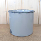 Marei Keramik Planter Pot, Sheep and Tree Landscape, Germany 1970s, Blue Gray Ceramic, MCM
