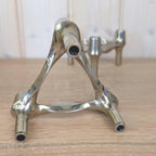 BMF Nagel S-22 Modular Candle Holder, Werner Stoff Hans Nagel, West Germany, 1970s, Stackable Chrome MCM, Stoff Nagel Design Classic