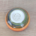 Alfasur Ceramica Spain Hand Painted Multicolor Swirl Bowl Set, 2 Sizes, 1980s Spanish Pottery