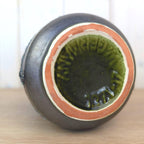 Carstens Tönnieshof Vase 1271-17, Fat Lava Glaze, West Germany, Teal Blue, 1960s