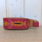 Coin Bank, Leather Elephant, Tooled Painted Leather, Folk Art, Piggy Bank, Trunk Up Lucky
