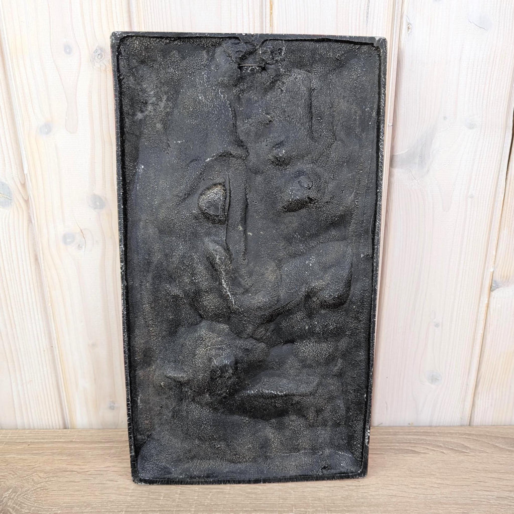 Saint Florian Wall Plaque, Ceramic Relief, Red Glazed, Patron Saint Firefighters, German Folk Art, Wasser Feuer