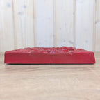 Saint Florian Wall Plaque, Ceramic Relief, Red Glazed, Patron Saint Firefighters, German Folk Art, Wasser Feuer