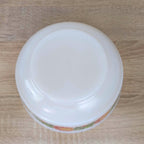 Nesting Bowls, Arcopal France Set of Two, Wildflower Botanical Decor, Opal Glass, 1970s